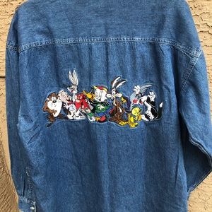 Looney tunes vintage denim shirt
